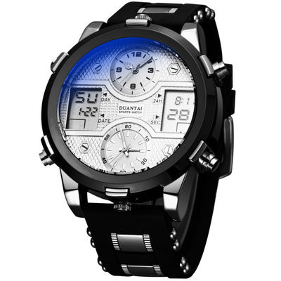 Dual Movement Night Glow Multifunctional Sports Watch