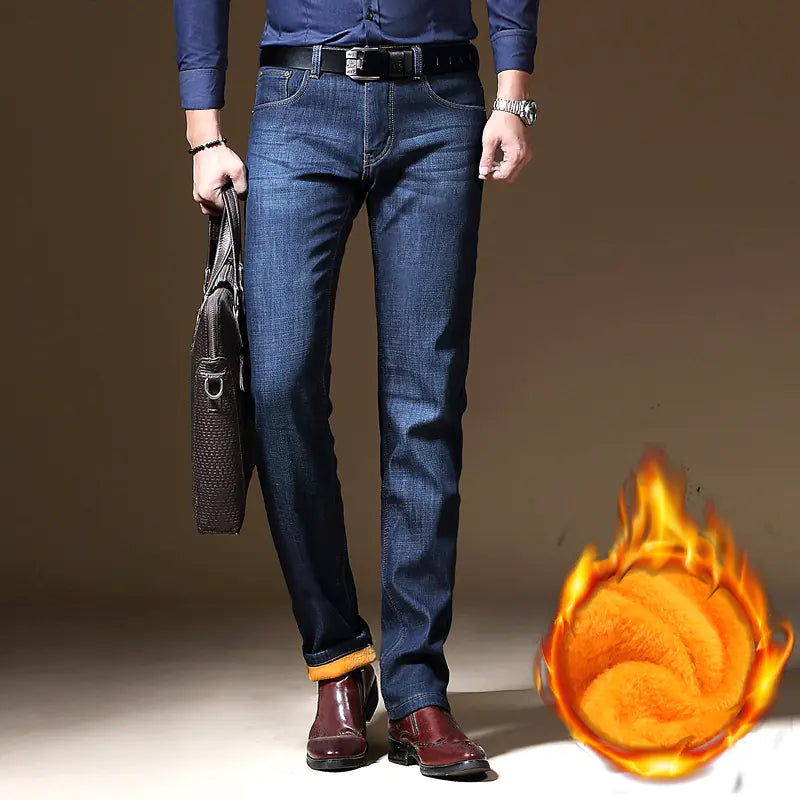 Men's Winter Velvet Jeans