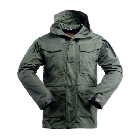 Men's Tactical Windbreaker M65 Jacket in Army Green