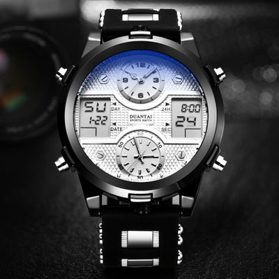 Dual Movement Night Glow Multifunctional Sports Watch