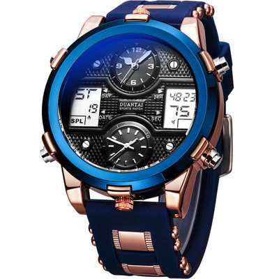 Dual Movement Night Glow Multifunctional Sports Watch
