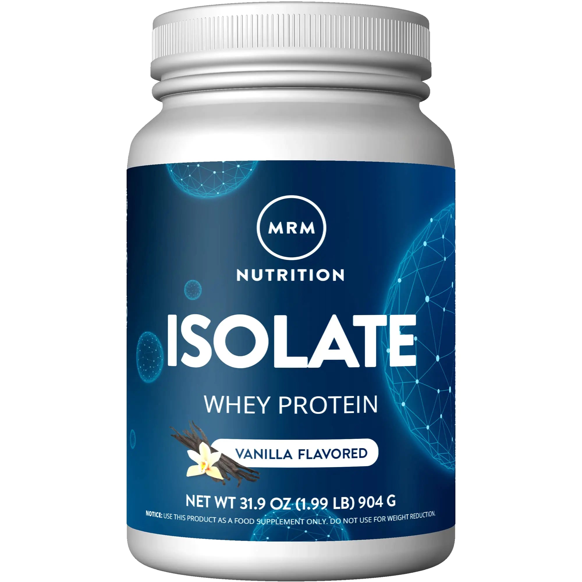 MRM Nutrition Isolate Whey Protein | Vanilla Flavored | 24g Protein | Added BCAAs + Glutamine | with Digestive Enzymes | Hormone + Antibiotic Free | 29 Servings