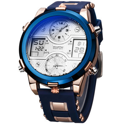 Dual Movement Night Glow Multifunctional Sports Watch