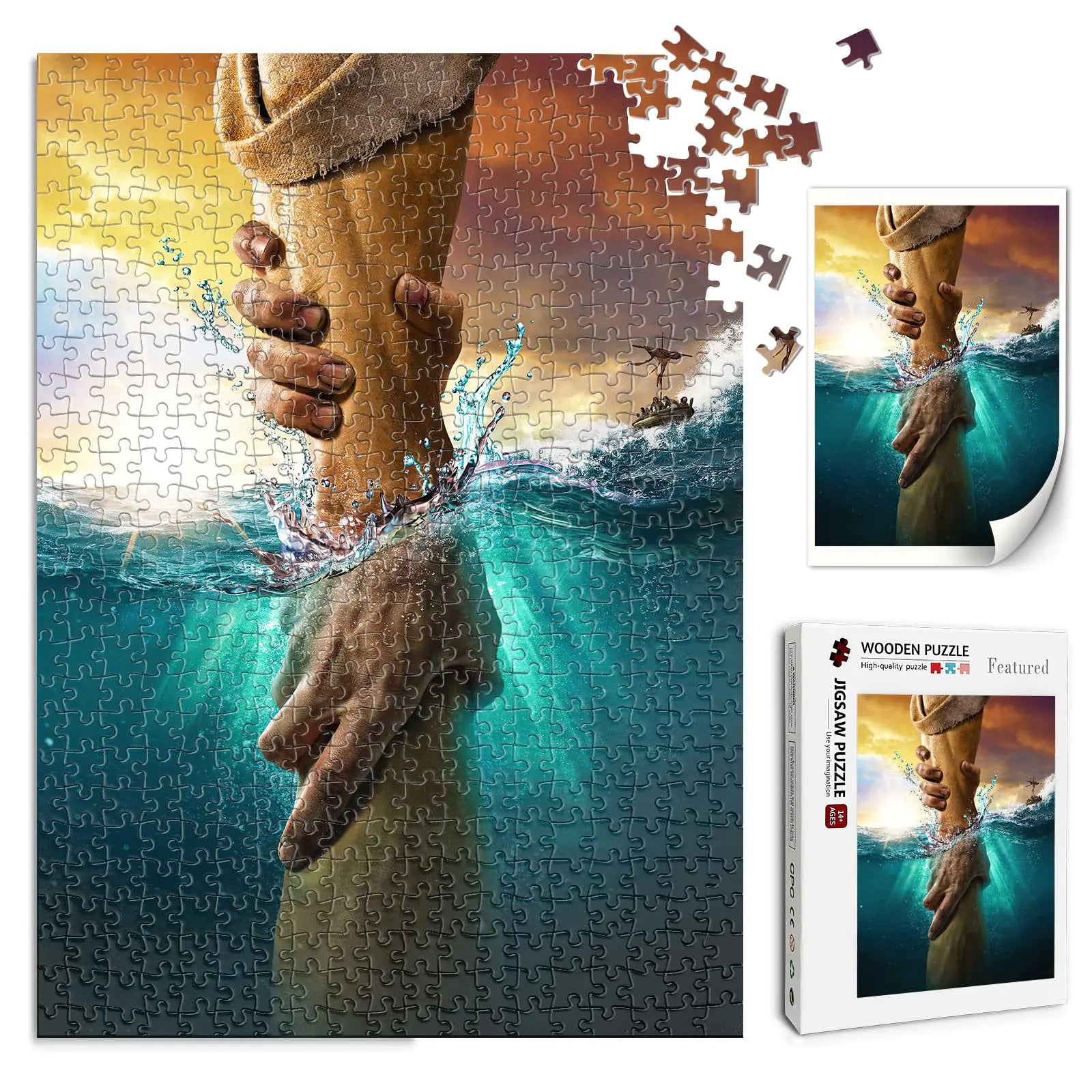 1000 Piece Christian Puzzles for Adults- Hand of God
