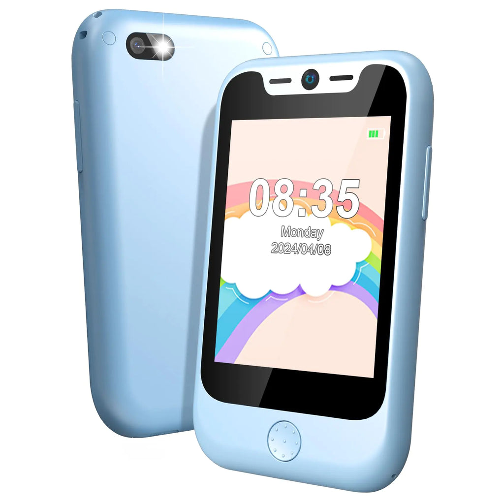 Phone for Kids Smartphone Boys Girls with Puzzle Games Parental Controls Music Camera Kids Smartphones Best Gifts for Childrens Aged 4-10 (Blue)