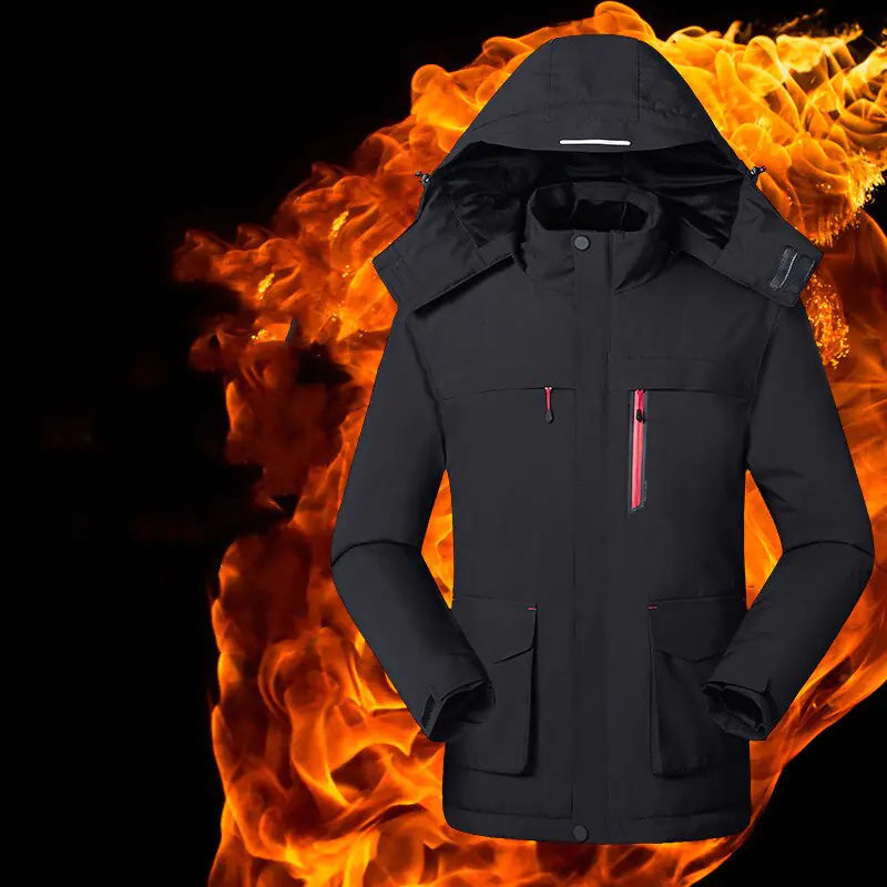 Smart Heated Jacket for Fishing and Skiing Apparel