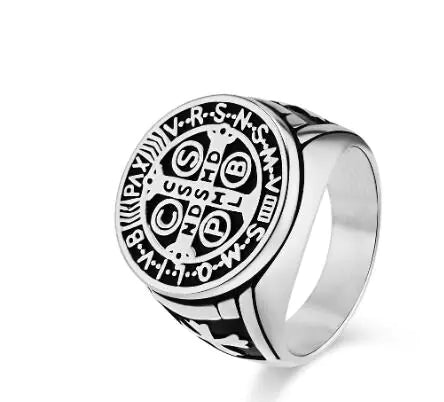 Saint Benedict Prayer Ring (One Piece)