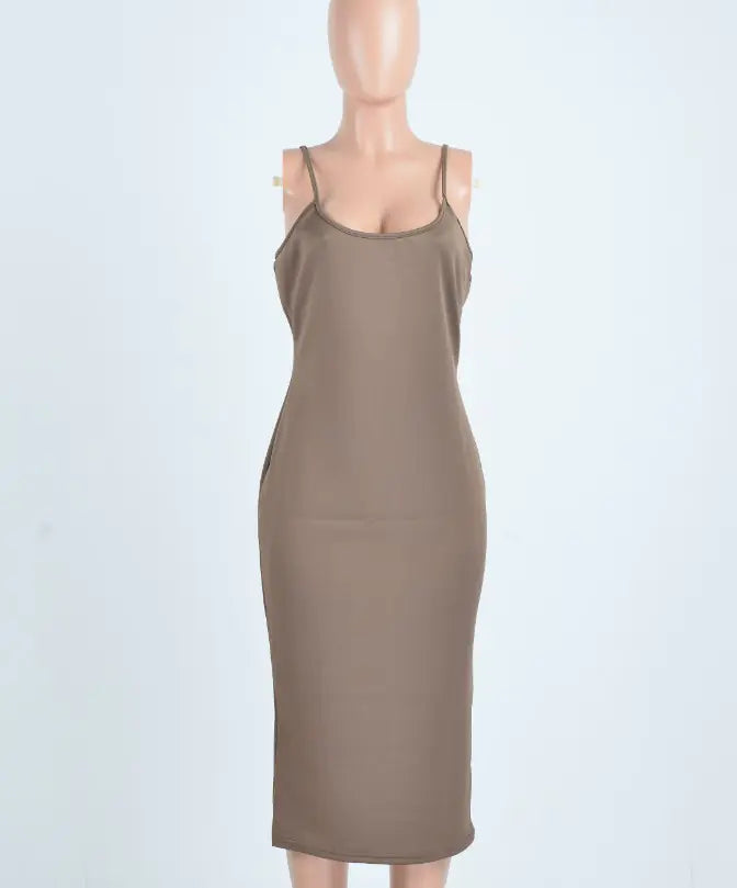 Strap Dress, Nightclub Dress, Milk Silk Bandage Dress