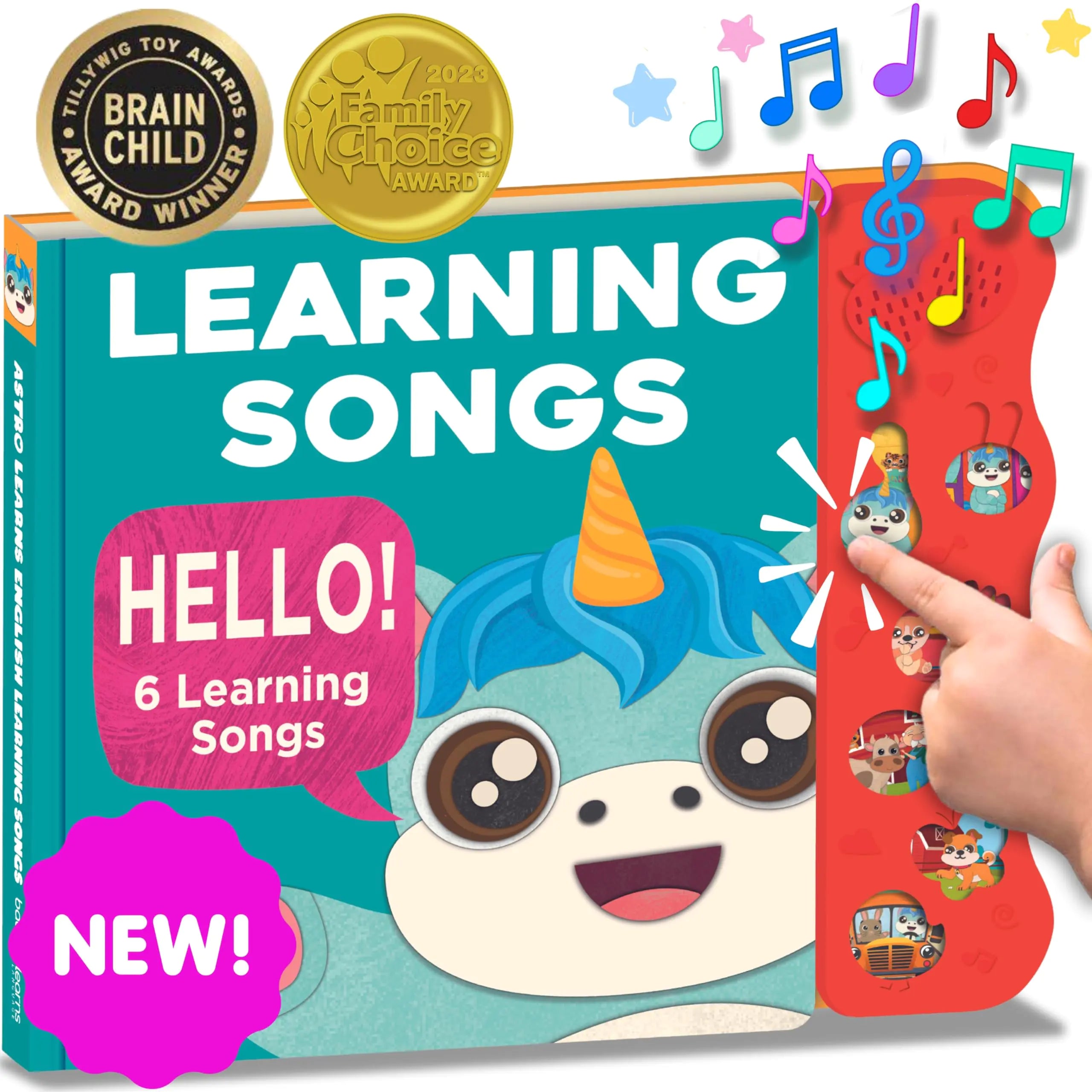 Learning Songs Musical Books For Toddlers 1-3 Astro Learns English Singing Books Talking Books & Sound Books Toddler Interactive Toys Learning Toys For 1 Year Old Nursery Rhymes Educational Toys