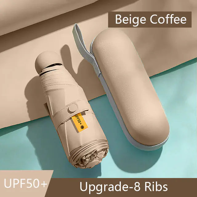 8-Ribs Mini Portable Sun Umbrella