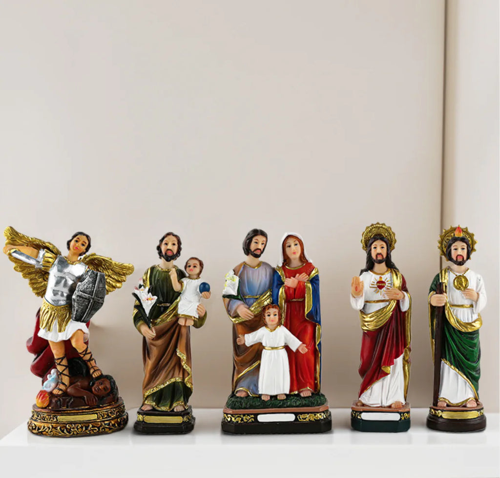 Nativity Scene Resin Figurine Set