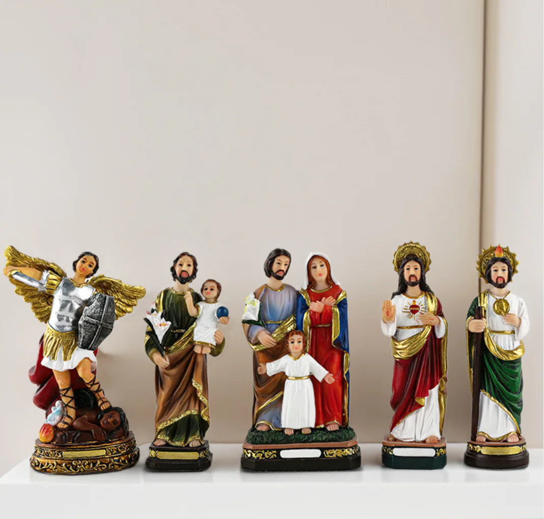 Nativity Scene Resin Figurine Set