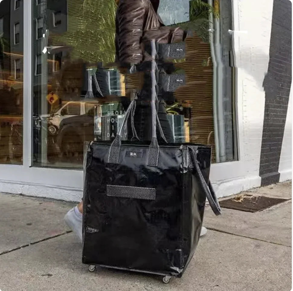 Thickened Folding Shopping Cart