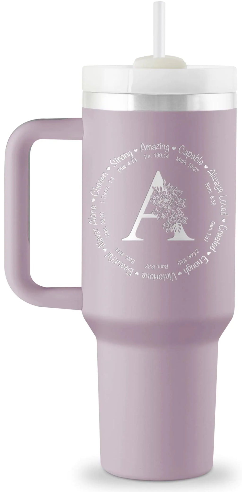 40 oz Engraved Tumbler (Christian Faith based gift for Women)
