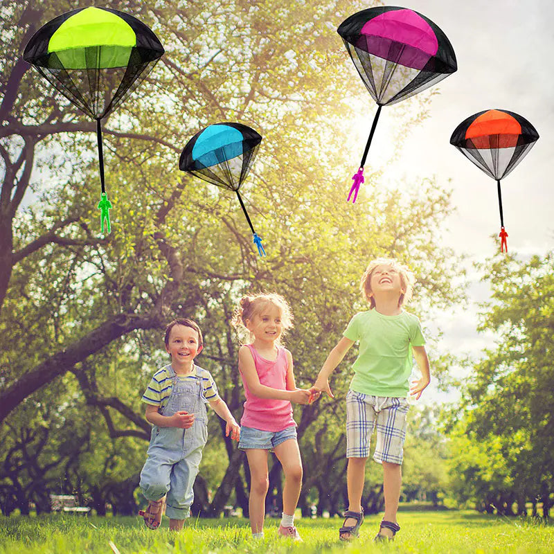 Children's Hand-Powered Parachute Toy for Outdoor Fun