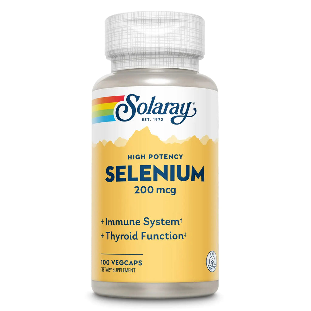 Solaray Selenium High Potency Healthy Immune System Thyroid Function & Antioxidant Support 100 VegCaps