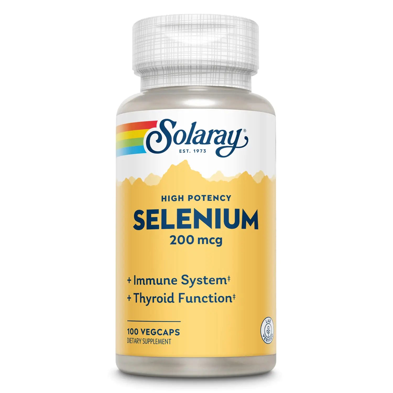 Solaray Selenium High Potency Healthy Immune System Thyroid Function & Antioxidant Support 100 VegCaps